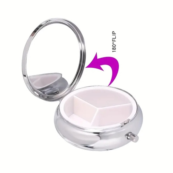 🐰 Dragonfly Multi-Use Pill Box Mirror Container - Picture 6 of 10